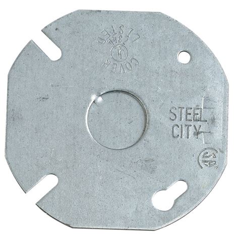 steel city 1-gang round metal electrical box cover|steel city metal box catalog.